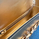 Valentino Vlogo Chain Small Laminated Nappa Shoulder Bag